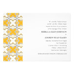 Quatrefoil Wedding Invitation