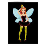 Queen Bee Fairy Birthday or Greeting card