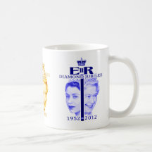 Queen Elizabeth Diamond Jubilee Multicolor Mug
