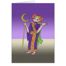Queen Garnet Anime Art Gallery Character Greeting Card