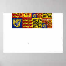 Queen Mary Of Teck, United Kingdom flag Posters