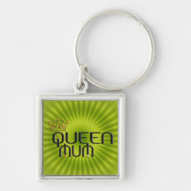 Queen Mum / gold crown Key Chains