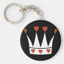 Queen of Hearts Crown Key Chain