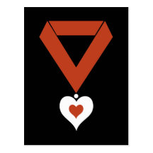 Queen of Hearts Medallion Postcards