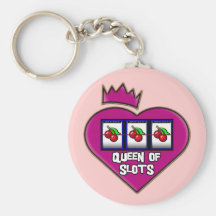 QUEEN OF SLOTS KEYCHAIN