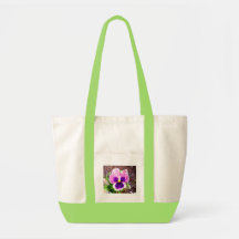 Queen Pansy Tote Bags