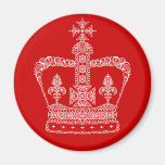 Queen's Crown Fridge Magnet