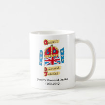 Queen's Diamond Jubilee Emblem Mug