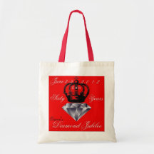 Queens Diamond Jubilee Tote Bag
