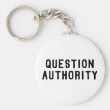 Question Authority Keychain