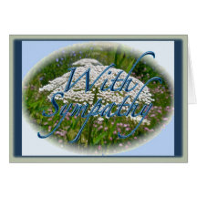 Quiet Meadow Floral Sympathy Card