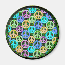 Quiet Peace Signs Fridge Magnets