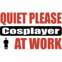Quiet Please Cosplayer At Work Photo Cut Out