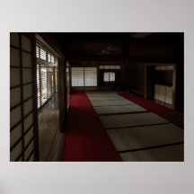 QUIETUDE of ZEN MEDITATION ROOM - KYOTO JAPAN Print