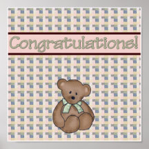 Quilt Baby Shower POSTER