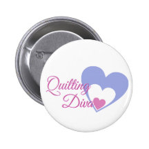 quilt-diva pinback buttons