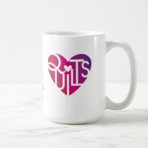 Quilt Lover's Heart Mug