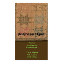 Quilted Business Card Template