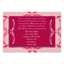 Quinceanera Accommodations Cards Personalised Invitations