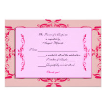 Quinceanera RSVP Card Personalized Invitation