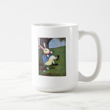 Rabbit Eating Veggies Under Tree Coffee Mug