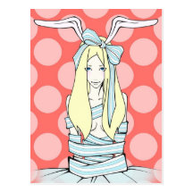 rabbit girl ポストカード