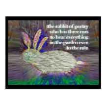 Rabbit of Poetry [postcard]