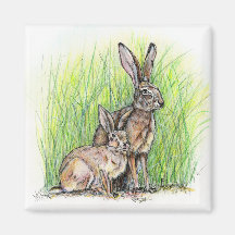 Rabbit Royalty Fridge Magnets