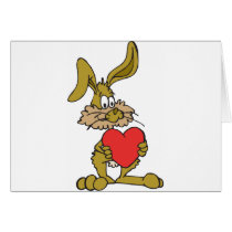 Rabbit With Heart cards