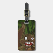 Rabid Squirrel Tag For Luggage