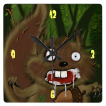 Rabid Squirrel Wallclock
