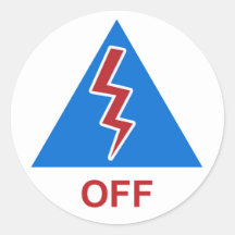 Race Car Kill Switch Decal "Off" Sticker
