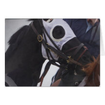 Race Horse Greeting Card