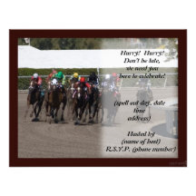 race track party invite