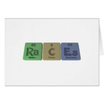 Races-Ra-C-Es-Radium-Carbon-Einsteinium.png Greeting Card