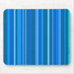 Racing Blue Striped Mousepad
