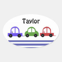 Racing Cars and Stripes Stickers