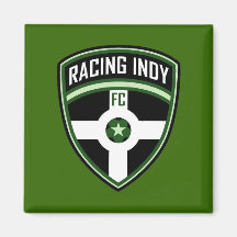 Racing Indy green magnet