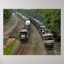 Racing Trains Poster