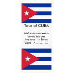 Rack Card with Flag of Cuba