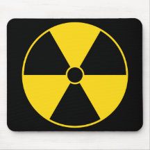 Radiation Symbol Mouse Pad