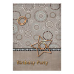 Radical Radial Birthday Party Personalized Invitation