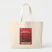 Radio Broadcast-Red Canvas Bags