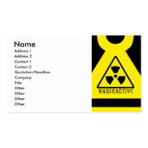Radioactive Business Cards