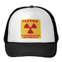 radioactive sign trucker hat