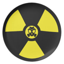 Radioactive Symbol Dinner Plate