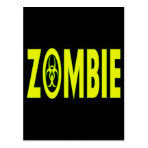 Radioactive Zombie Post Cards