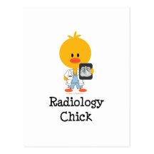 Radiology Chick Postcard
