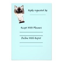 Ragdoll Caricature Custom Invite