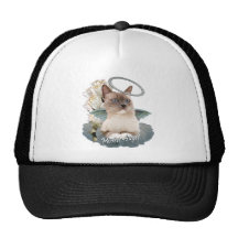 Ragdoll Perfect Angel Kitten in clouds apparel Mesh Hats